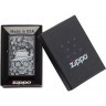 Зажигалка ZIPPO Classic с покрытием Black Matte, латунь/сталь, чёрная, матовая, 38x13x57 мм № 49183