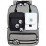 Сумка-рюкзак Grizzly RD-343-1/2 светло-серый