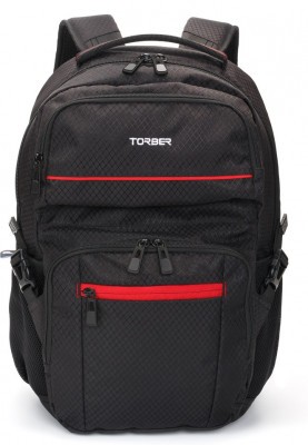 Рюкзак TORBER XPLOR с отделением для ноутбука 15", чёрный 49 х 34,5 х 18,5 см