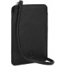 Женская кожаная сумка для телефона Emma Black