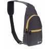 Рюкзак TORBER с одним плечевым ремнем, чёрный/бежевый, 33 х 17 х 6 см, T062-BEI