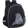Рюкзак Grizzly школьный с картхолдером на держателе RAz-687-10/1 черный - серый