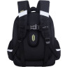 Рюкзак Grizzly школьный с картхолдером на держателе RAz-687-10/1 черный - серый