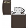 Зажигалка ZIPPO Classic с покрытием Brown Matte, латунь/сталь, коричневая, матовая, 38x13x57 мм № 49180ZL