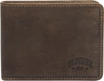 Бумажник KLONDIKE «Billy», натуральная кожа в темно-коричневом цвете, 11 х 8,5 см, KD1003-03
