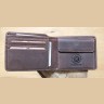 Бумажник KLONDIKE «John», натуральная кожа в темно-коричневом цвете, 11,5 х 9 см, KD1005-03