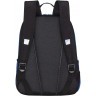 Рюкзак школьный RB-351-6/1 черный - синий