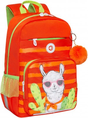 Рюкзак школьный RG-364-3/2 оранжевый