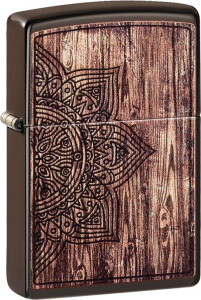 Зажигалка ZIPPO Classic с покрытием Brown Matte, латунь/сталь, коричневая, матовая, 38x13x57 мм № 49184, без топлива