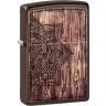 Зажигалка ZIPPO Classic с покрытием Brown Matte, латунь/сталь, коричневая, матовая, 38x13x57 мм № 49184, без топлива