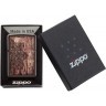 Зажигалка ZIPPO Classic с покрытием Brown Matte, латунь/сталь, коричневая, матовая, 38x13x57 мм № 49184, без топлива