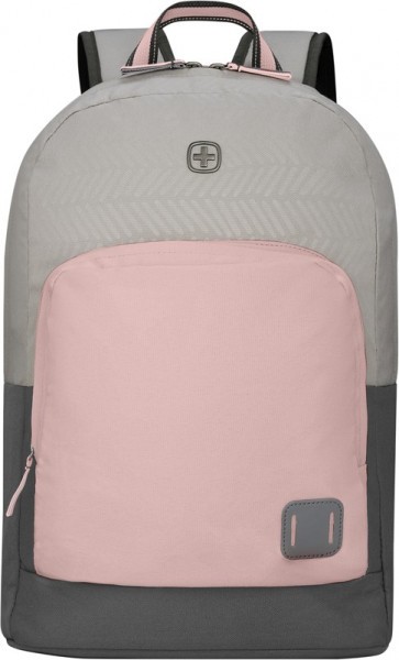 Рюкзак WENGER NEXT Crango 16", серый/розовый, 33х22х46 см, 27 л., 611982