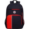 Рюкзак школьный RB-355-2/1 черный - красный