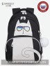 Рюкзак школьный RG-360-4/1 черный - белый