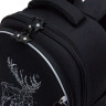 Рюкзак Grizzly школьный с обвесом RAz-686-4/2 черный - белый