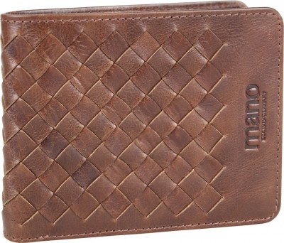 Бумажник Mano "Don Luca", натуральная кожа в коньячном цвете, 11 х 8,5 см, M191945202