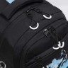Рюкзак школьный Grizzly RB-354-3/1 черный - голубой