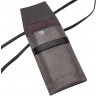 Кожаная сумка для телефона Brunel Grey/Black