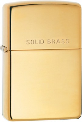 Зажигалка ZIPPO Classic с покрытием High Polish Brass, латунь/сталь, золотистая, 38x13x57 мм № 254