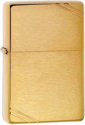 Зажигалка ZIPPO 1937 Vintage™ с покрытием Brushed Brass, латунь/сталь, золотистая, 38x13x57 мм