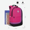 Рюкзак школьный RD-345-1/3 розовый - черный