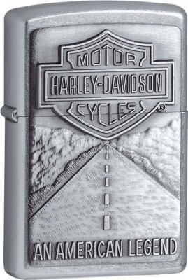 Зажигалка ZIPPO Harley-Davidson®, с покрытием Street Chrome™, латунь/сталь, серебристая, 38x13x57 мм № 20229