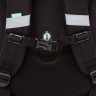 Рюкзак школьный GRIZZLY RAz-586-8/1 черный - серебро