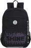 Рюкзак школьный RG-464-3f/1 черный - фиолетовый