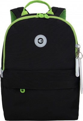 Рюкзак для внешкольных занятий Grizzly RO-471-1/9 черный - салатовый