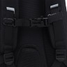 Рюкзак школьный RG-464-3f/2 черный - серебро