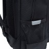 Рюкзак школьный RG-464-3f/2 черный - серебро