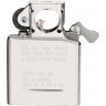 Подарочный набор ZIPPO: зажигалка Black Ice® и вставной блок для зажигалок для трубок, латунь/сталь, без топлива