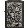 Зажигалка ZIPPO Gory Tattoo с покрытием Black Matte, латунь/сталь, черная, матовая, 38x13x57 мм